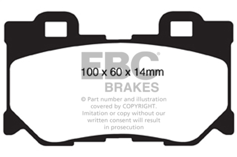 Infiniti G37 Brake Pads - Rear - EBC - Bluestuff NDX - `08-`15 Infiniti G37 Brake Pads - Rear - EBC - Bluestuff NDX - `08-`15