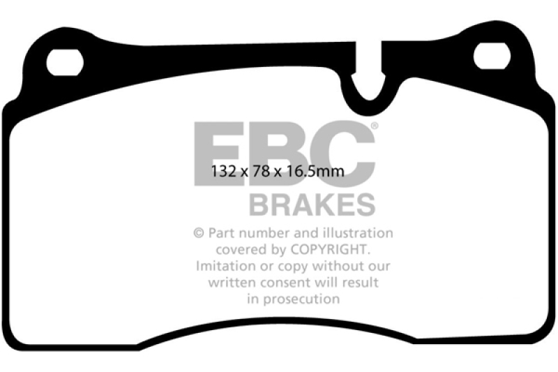 Land Rover Range Rover Brake Pads - Front - EBC - 6000 Series Greenstuff Truck/SUV - `05-`09 Land Rover Range Rover Brake Pads - Front - EBC - 6000 Series Greenstuff Truck/SUV - `05-`09