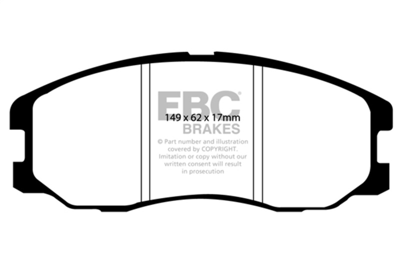 Chevrolet Equinox Brake Pads - Performance - Front - EBC - 6000 Series Greenstuff - `07-`09