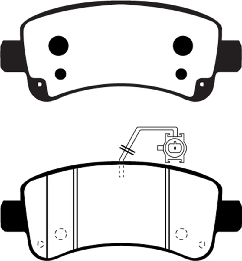 Ram Promaster Brake Pads - Rear - EBC - Greenstuff 6000 Series - `14-`16 Ram Promaster Brake Pads - Rear - EBC - Greenstuff 6000 Series - `14-`16