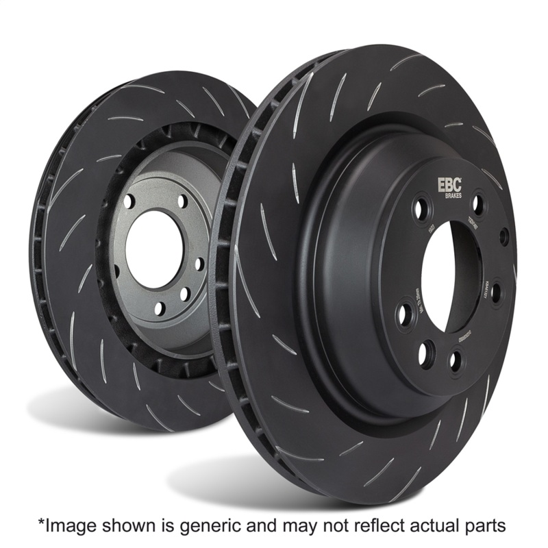 Volkswagen Golf GTI Brake Rotor (1) - Rear - EBC - SG Grooved Discs - `15-`19