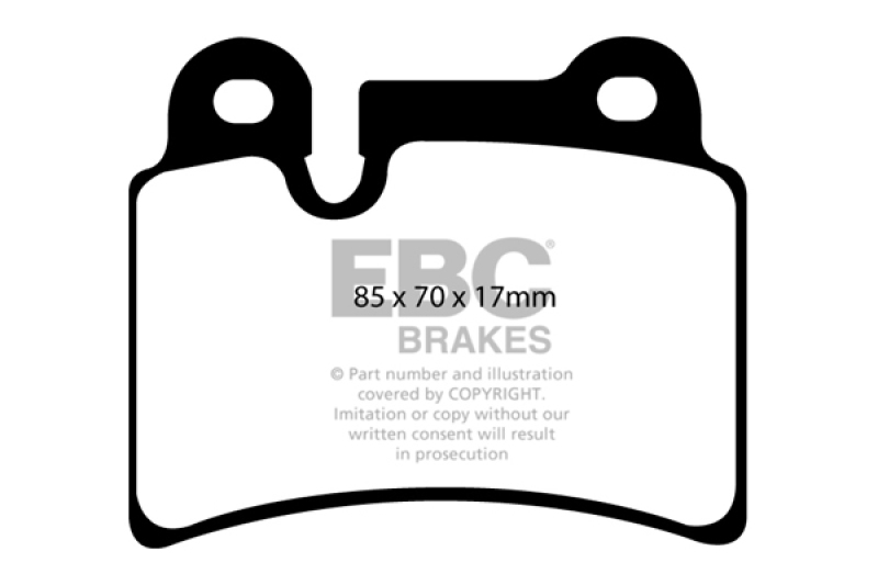 Volkswagen Touareg Brake Pads - Rear - EBC - Ultimax2 - Black - `06-`09 Volkswagen Touareg Brake Pads - Rear - EBC - Ultimax2 - Black - `06-`09