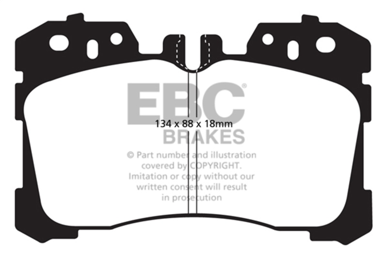 Toyota Mirai Brake Pad Set - Front - EBC - Ultimax2 - `21-`27