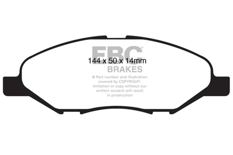 Nissan Versa Brake Pads - Front - EBC - Ultimax2 - `09-`11