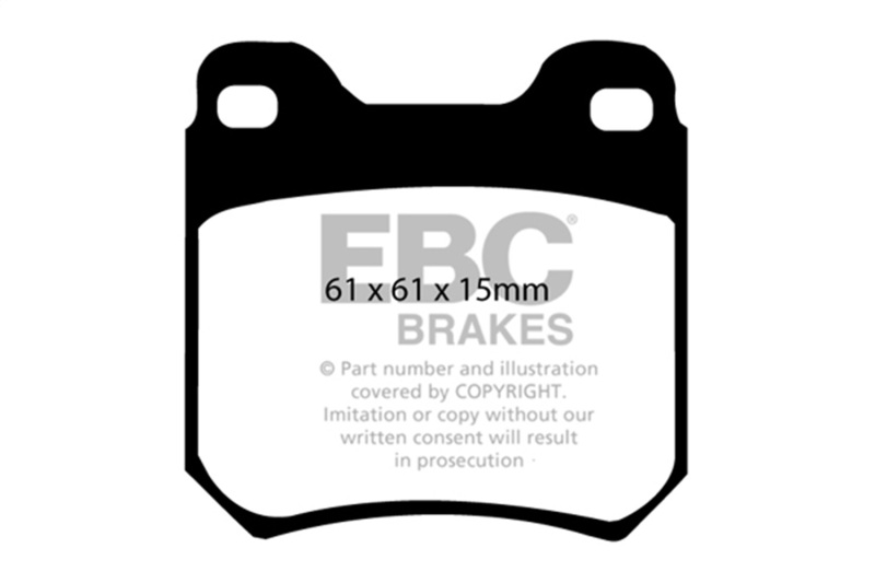 Cadillac Catera Brake Pads - Rear - EBC - Ultimax2 - Black - `97-`01