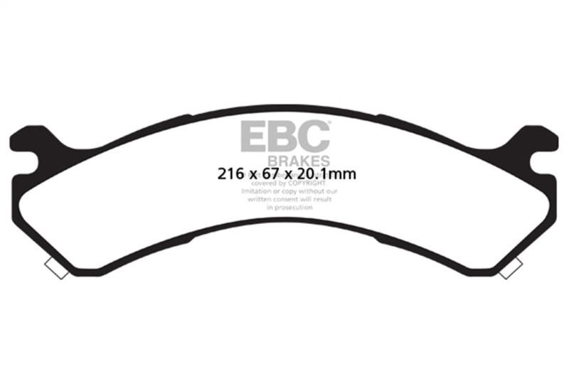 Chevrolet Silverado Brake Pads - Rear - EBC - Ultimax2 - `01-`05