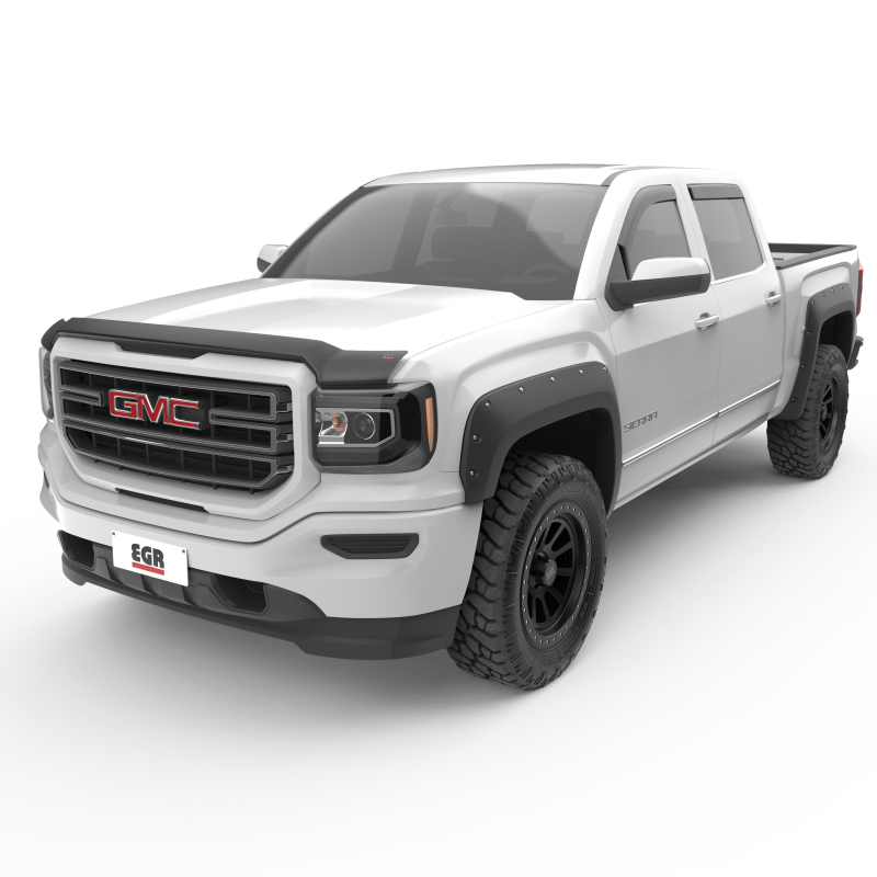 GMC Sierra Hood Guard - EGR - Superguard - Matte Black - `14-`19