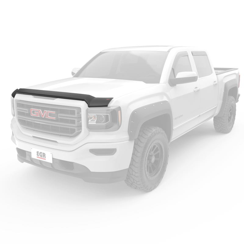 GMC Sierra Hood Guard - EGR - Superguard - Matte Black - `14-`19
