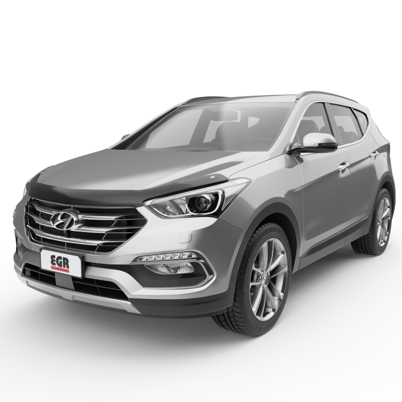 Hyundai Santa Fe Hood Guard - EGR - Superguard - Dark Smoke - `13-`18