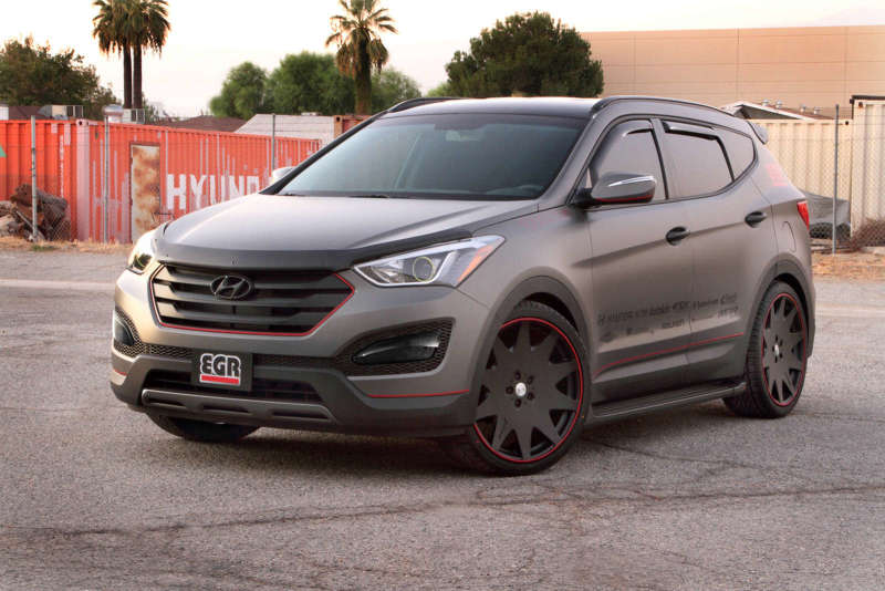 Hyundai Santa Fe Hood Guard - EGR - Superguard - Dark Smoke - `13-`18