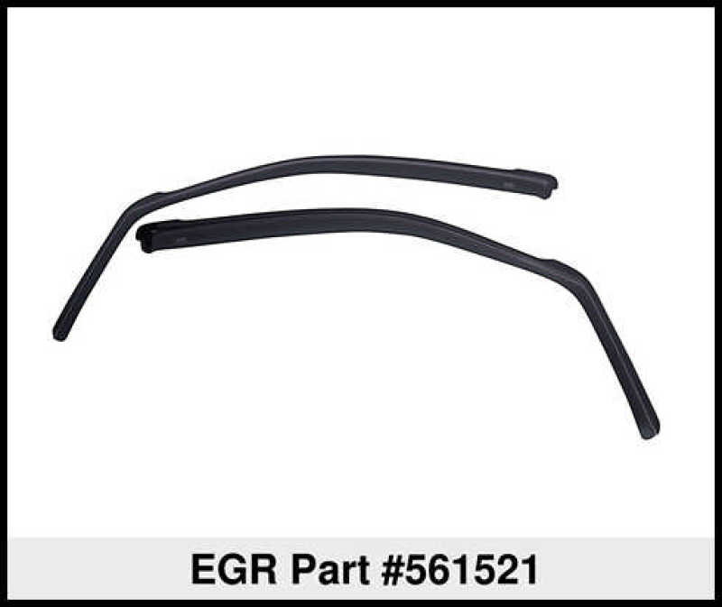 GMC Sierra In-Channel Window Visors (2) - Front - EGR - In-Channel - Dark Smoke - `99-`06