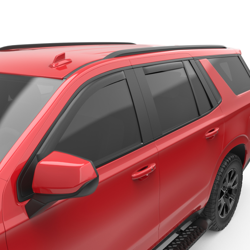 Chevrolet Tahoe Wind Deflectors - Front + Rear - EGR - In-Channel - Matte Black - `21-`23 Chevrolet Tahoe Wind Deflectors - Front + Rear - EGR - In-Channel - Matte Black - `21-`23