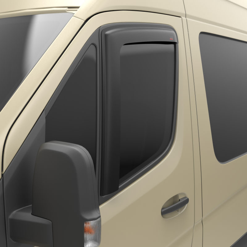 Mercedes-Benz Sprinter Wind Deflectors - Front - EGR - Tape-On - Matte Black - `19-`25 Mercedes-Benz Sprinter Wind Deflectors - Front - EGR - Tape-On - Matte Black - `19-`25