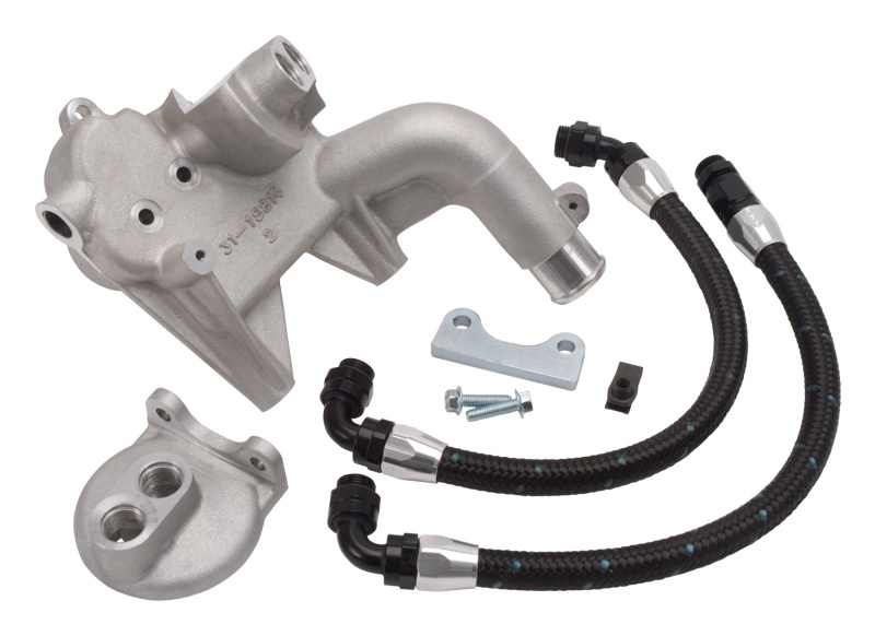 Lincoln Mark LT Remote Oil Filter Mount Kit - Edelbrock - `06-`08 Lincoln Mark LT Remote Oil Filter Mount Kit - Edelbrock - `06-`08