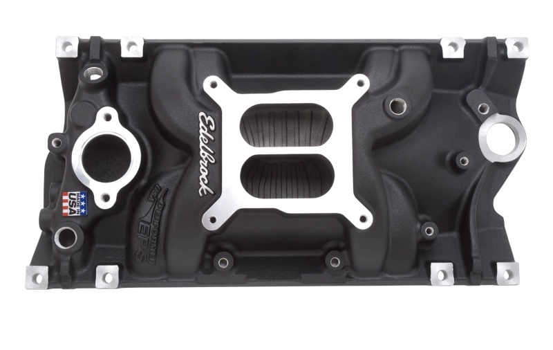 Chevrolet Small-Block Gen I Intake Manifold - Edelbrock - Performer EPS Vortec - Black - `96-`02 Chevrolet Small-Block Gen I Intake Manifold - Edelbrock - Performer EPS Vortec - Black - `96-`02