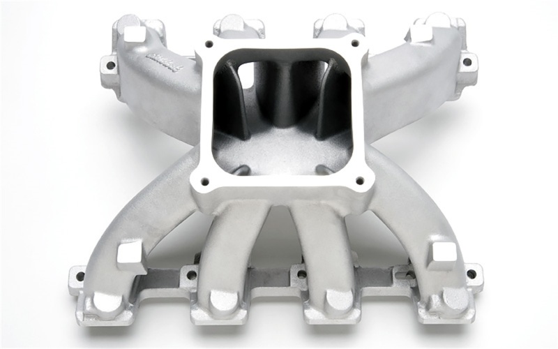 Chevrolet Small-Block Intake Manifold - Edelbrock - Super Victor LS3 Carbureted 4500 Series Flange - Satin - `08-`14 Chevrolet Small-Block Intake Manifold - Edelbrock - Super Victor LS3 Carbureted 4500 Series Flange - Satin - `08-`14