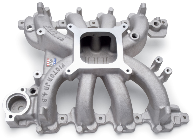 Ford Mustang Intake Manifold - Edelbrock - Victor JR - Satin - `99-`04