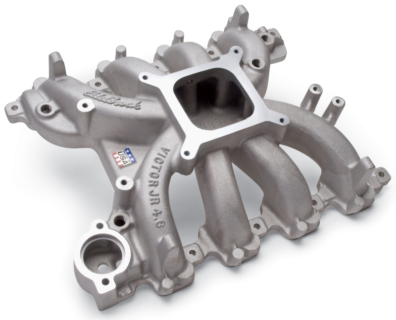 Ford Mustang Intake Manifold - Edelbrock - Victor JR - Satin - `99-`04