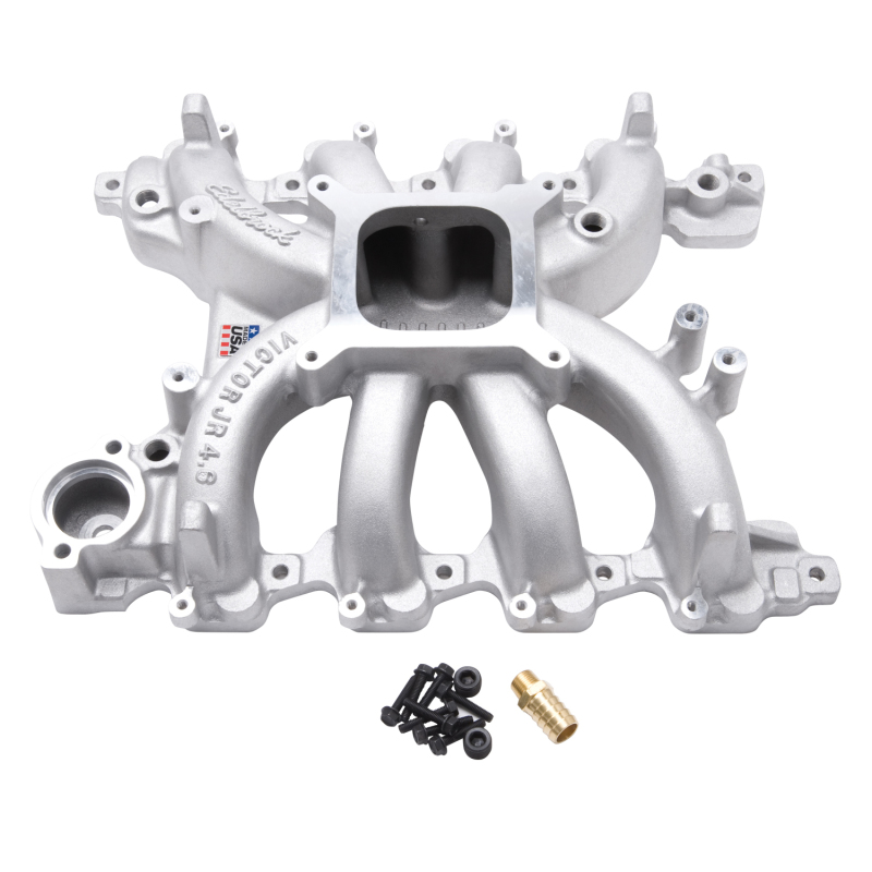 Ford Mustang Intake Manifold - Edelbrock - Victor JR - Satin - `99-`04