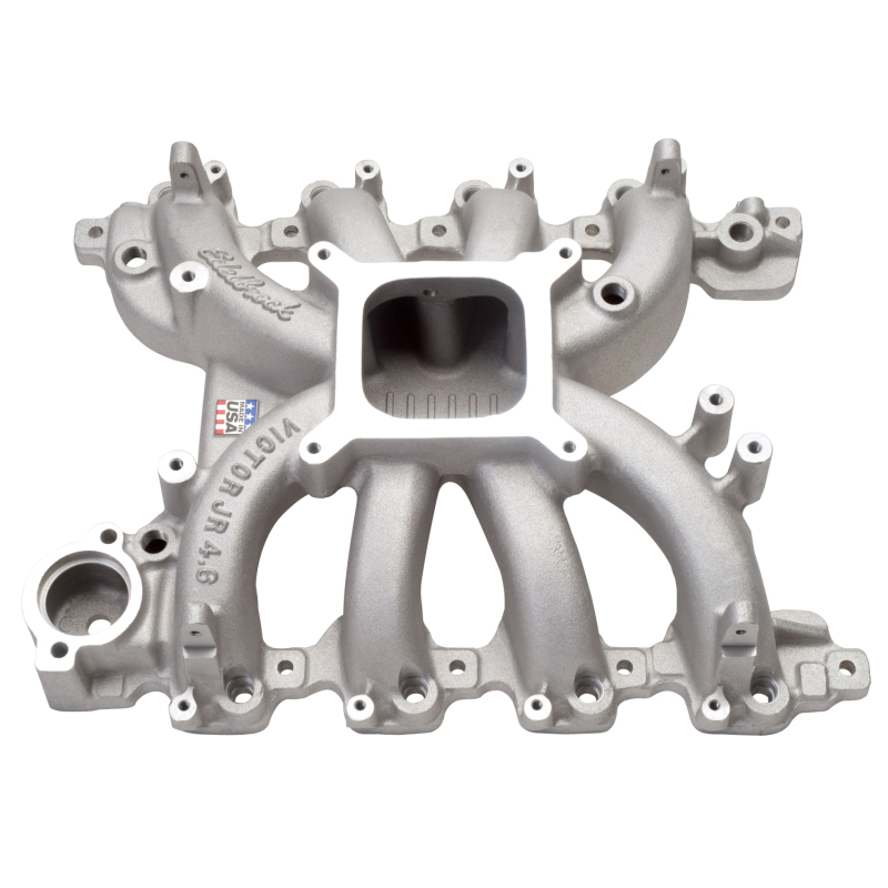 Ford Mustang Intake Manifold - Edelbrock - Victor Jr. Ford EFI - Natural Aluminum - `99-`04