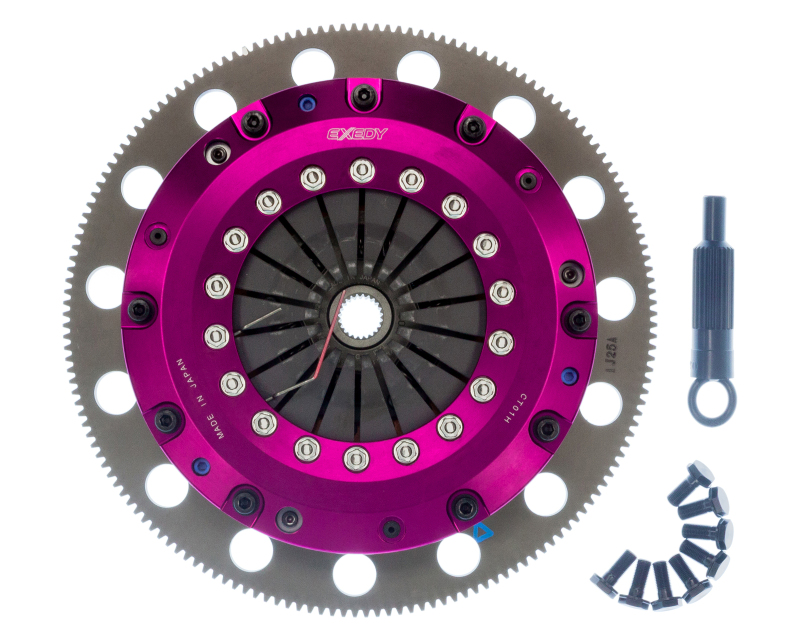 Ford Mustang Clutch Kit - Exedy - Hyper Multi Series, Twin, Cerametallic, Sprung Center Disc - `11-`16 Ford Mustang Clutch Kit - Exedy - Hyper Multi Series, Twin, Cerametallic, Sprung Center Disc - `11-`16