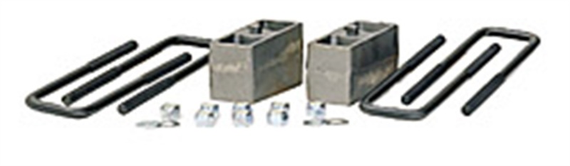 Chevrolet C/K3500HD Suspension Lift Kit - Rear - Fabtech - 1in Lift Block & U-Bolt Kit - `11-`19