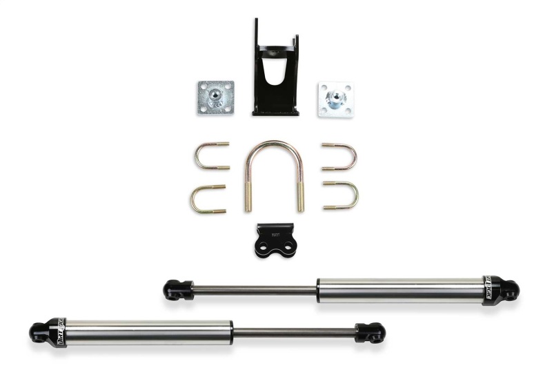 Ford F250 Steering Stabilizer Kit - Fabtech - Dual Dirt Logic 2.25, Opposing Style, Non-Reservoir - `05-`21