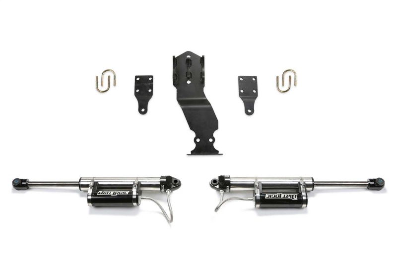 Ford F250 Suspension Lift Kit - Fabtech - Dual Steering Stabilizer System w/DL 2.25 Resi Shocks - `17-`21
