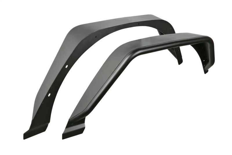 Jeep JL Fender Flares - Rear - Fabtech - Steel Tube Fenders - Textured Black - `18-`21