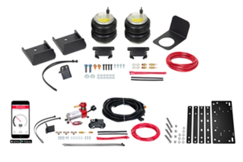 GMC Sierra 1500 Air Suspension Helper Spring Kit - Rear - Firestone - Wireless Ride-Rite All-In-One Kit - `19-`25
