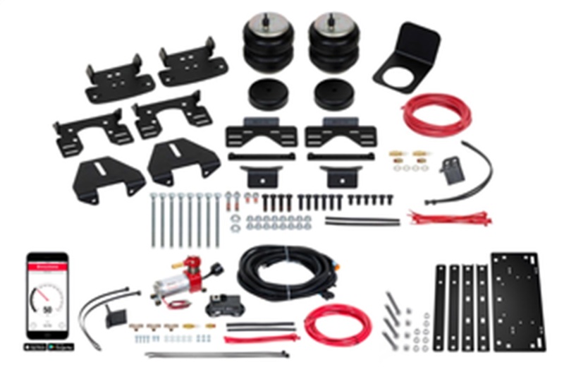 Ford F450 Air Suspension Helper Spring Kit - Rear - Firestone - Wireless Ride-Rite All-In-One Kit - `17-`23