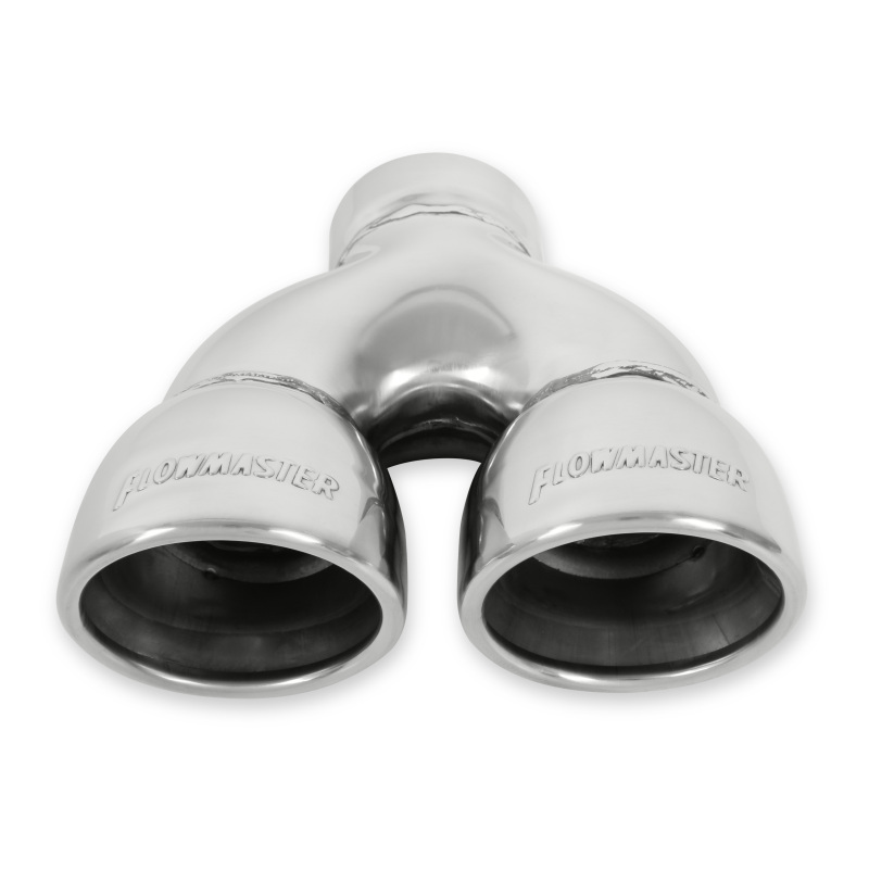 Chevrolet Corvette C6 Performance Exhaust - Flowmaster - 3.5in Dual X7.50in X2.50in SS Tip Roll - Polished - `05-`07