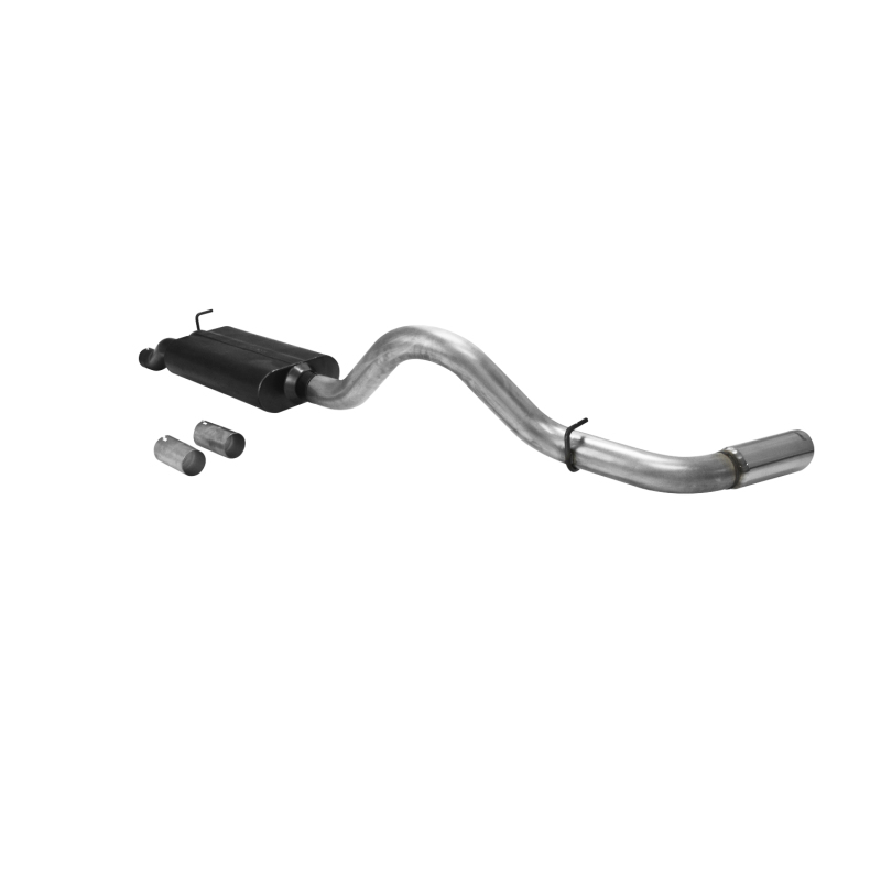 Chevrolet Silverado Performance Exhaust - Rear - Flowmaster - American Thunder Cat-Back - Polished - `01-`07