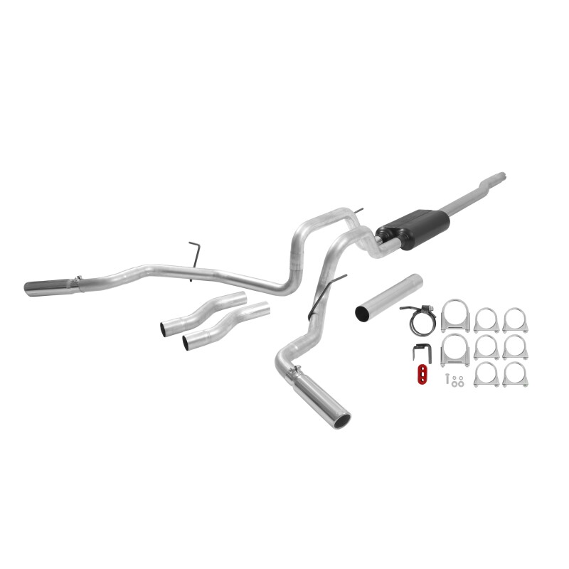 Lincoln Mark LT Performance Exhaust - Rear - Flowmaster - Force II Cat-Back - Polished - `04-`08