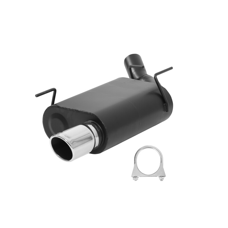 Ford Mustang Performance Exhaust - Rear - Flowmaster - Axle-Back, American Thunder, 60 Series, 4.00-inch Polished Stainless Steel Tips - `05-`09