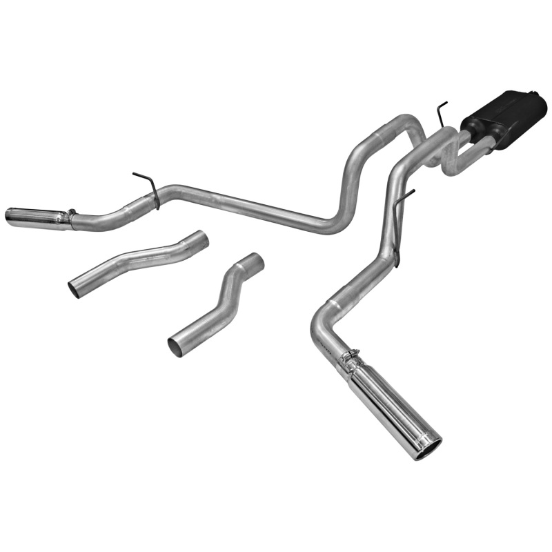 Dodge Ram 1500 Performance Exhaust - Flowmaster - American Thunder Cat-Back - Polished Stainless Steel - `02-`05