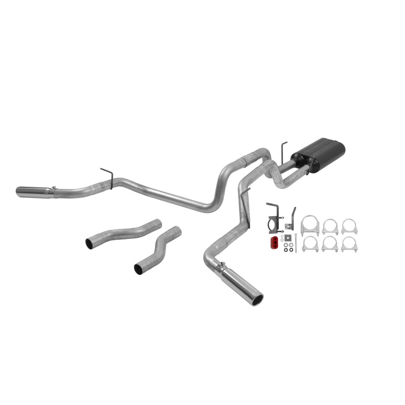 Dodge Ram 1500 Performance Exhaust - Flowmaster - American Thunder Cat-Back - Polished Stainless Steel - `02-`05