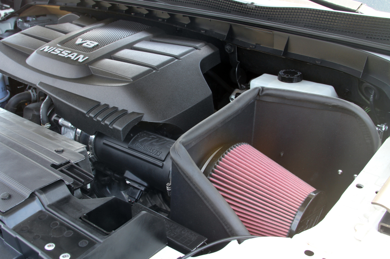 Nissan Titan Performance Air Intake - Flowmaster - Delta Force - Black - `17-`24