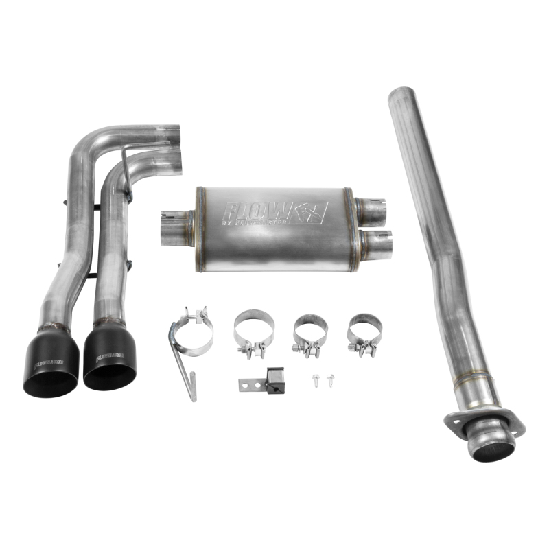 Ford F-150 Performance Exhaust - Flowmaster - Flow FX Cat-Back, Dual Exit - Black - `15-`20