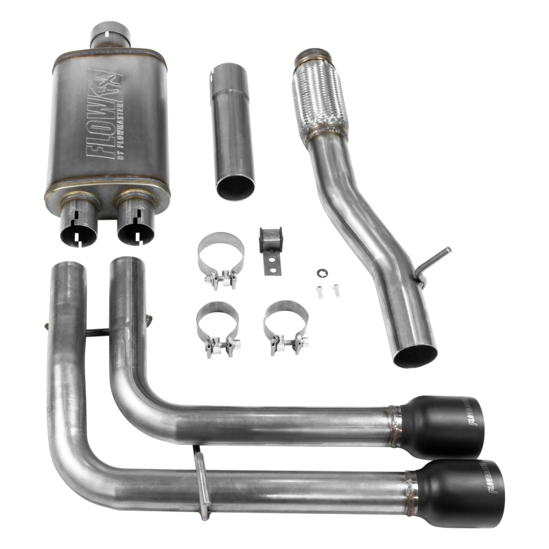 Chevrolet Silverado 1500 Performance Exhaust - Rear - Flowmaster - Flow FX Cat-Back - Black - `14-`19