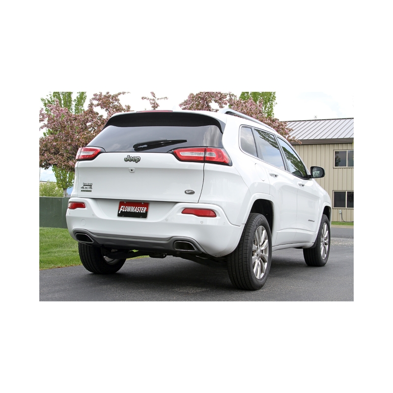 Jeep Cherokee Performance Exhaust - Rear - Flowmaster - FlowFX Cat-Back - Black - `14-`22