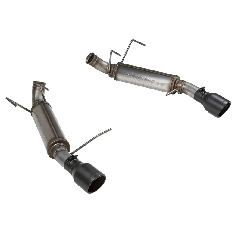 Ford Mustang Performance Exhaust - Dual Out Rear Exit - Flowmaster - Flow FX Axle-Back - Black - `11-`14