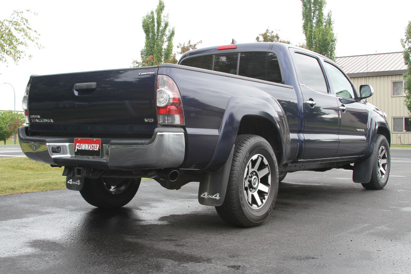 Toyota Tacoma Performance Exhaust - Single Rear Exit - Flowmaster - Flow FX Cat-Back - Black - `05-`15