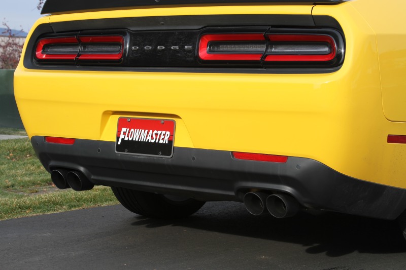Dodge Challenger R/T Performance Exhaust - Flowmaster - FlowFX Cat-Back, Scavenger X-pipe, Performance Mufflers - Black - `17-`23