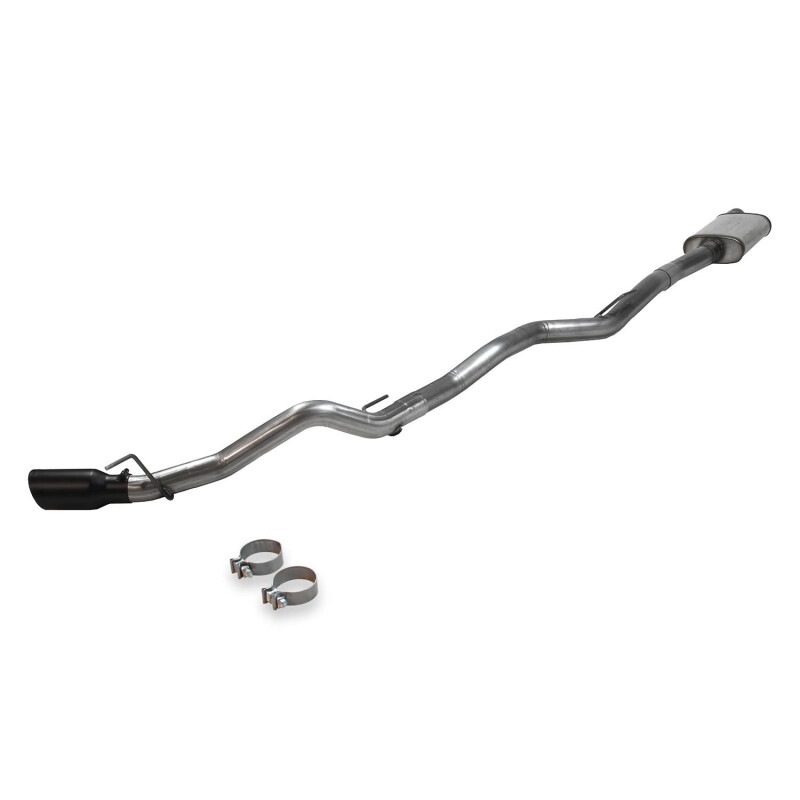 Jeep Gladiator Performance Exhaust - Flowmaster - Flow FX Cat Back, Single Exit, with Black Tip - Black - `20-`26