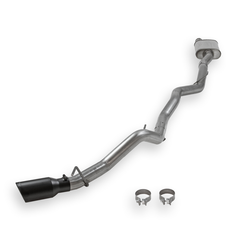 Jeep Gladiator Performance Exhaust - Flowmaster - Flow FX Cat Back, Single Exit, with Black Tip - Black - `20-`26