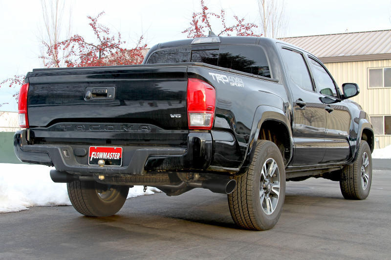 Toyota Tacoma Performance Exhaust - Rear - Flowmaster - FlowFX Cat-Back, Dual Exit - Black - `16-`23