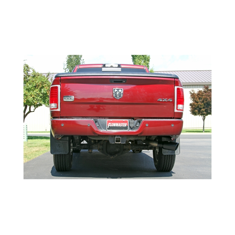 RAM 3500 Performance Exhaust - Flowmaster - Cat Back, Single Side Exit, Flow FX - Black - `14-`24