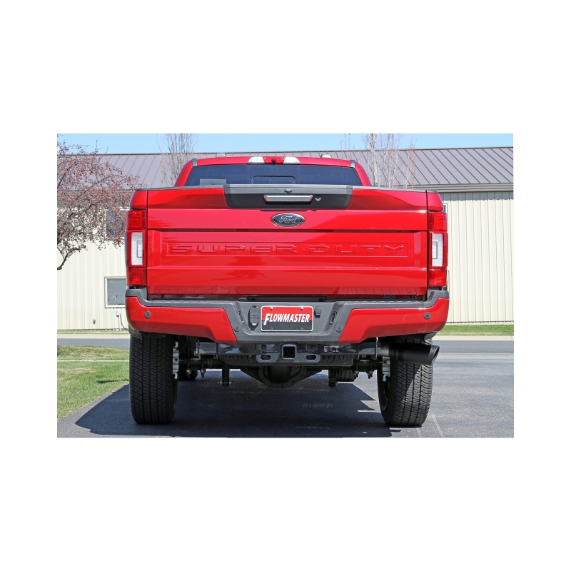 Ford F-350 Super Duty Performance Exhaust - Flowmaster - Cat-Back, Single Side Exit, Flow FX - Black - `17-`26