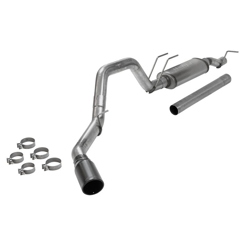 Ford F-350 Super Duty Performance Exhaust - Flowmaster - Cat-Back, Single Side Exit, Flow FX - Black - `17-`26